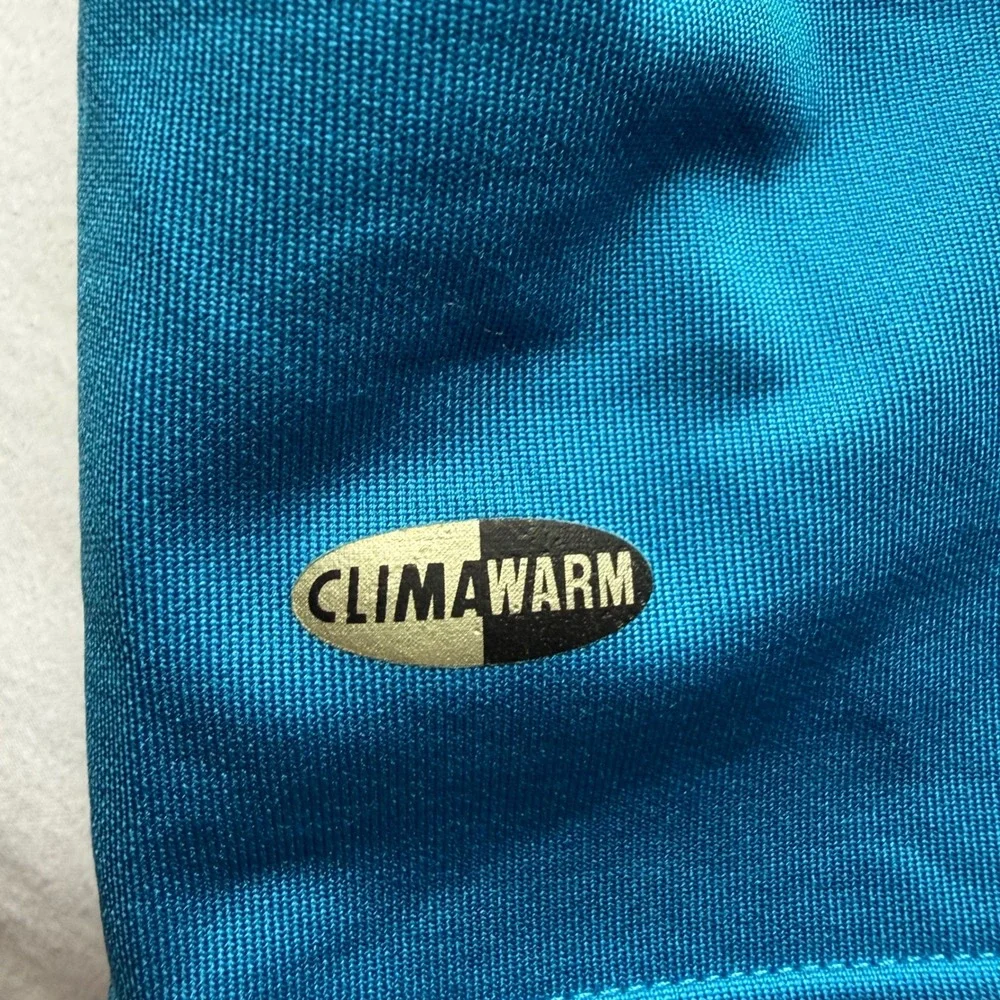 Adidas ClimaWarm Mens XL Blue Quarter Zip Pullover Golf Training Jacket Layering